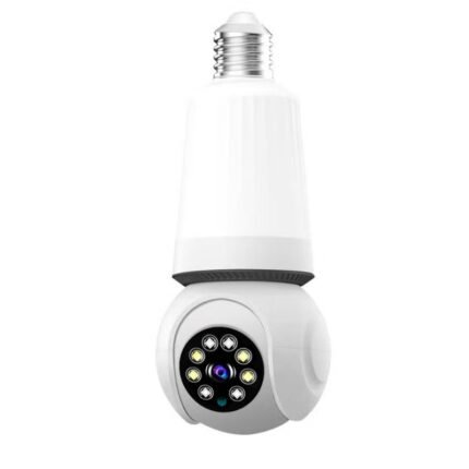 Speed-x Spe27-led8 Bulb Camera Wifi Panoramic Night Vision With V380 Pro App