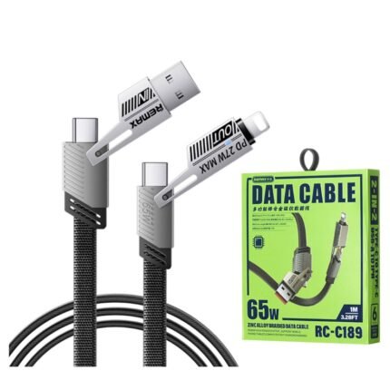 Remax Rc-c189 65w 4 In 1 Multi Functional Data Cable Black