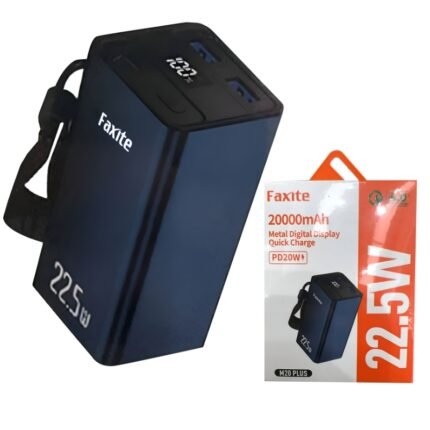 Faxite M20plus 20000mah 22.5w Metal Digital Display Quick Charge 4.0 Power Bank