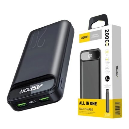 Aspor A396 Pd 20000mah 22.5w Fast Charging Power Bank