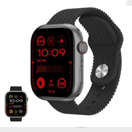 Hk9 Pro+ Series 9 Amoled Screen Ai Watch Face Smart Watch With Wearfit Pro App Black And White